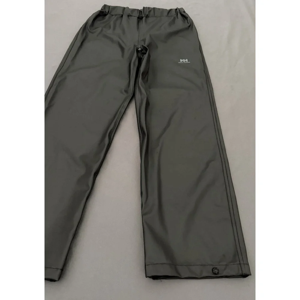 Helly Hansen Rain Pants Size 152/12 Black Voss Waterproof Junior Youth Outdoors